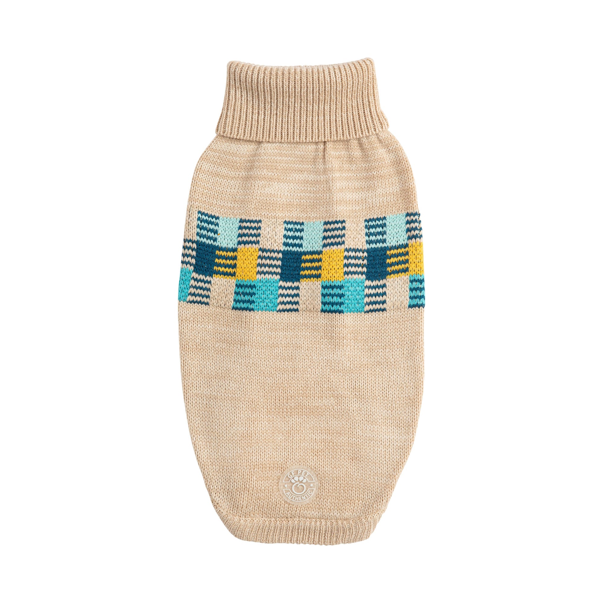 Winter Sailor Sweater - Oatmeal Mix premium pet product