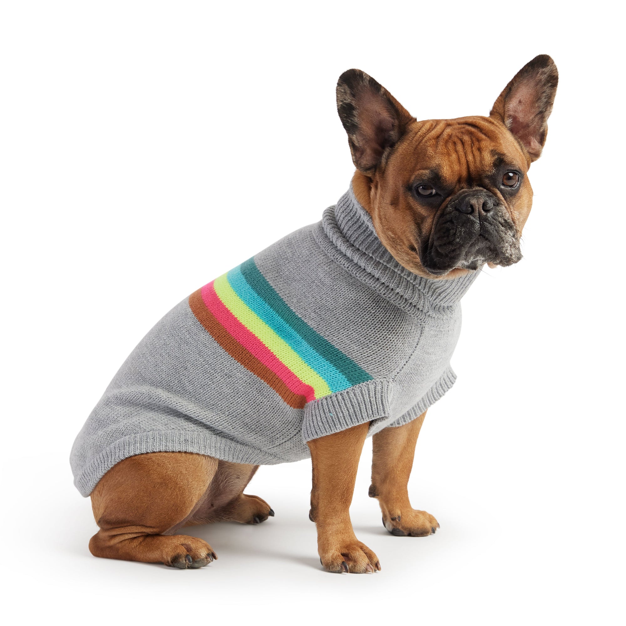 Retro Sweater - Grey Mix premium pet product