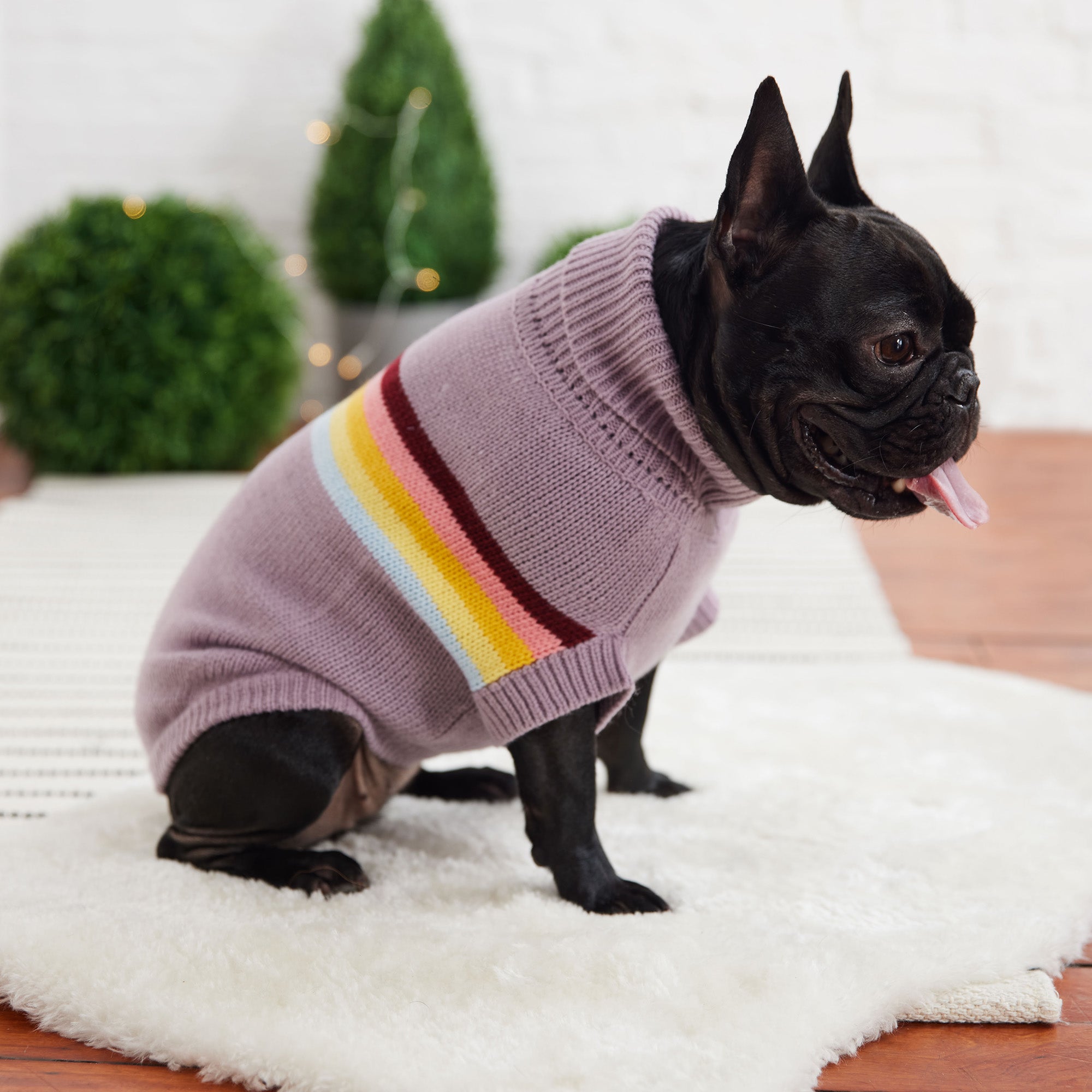 Retro Sweater - Lavender premium pet product