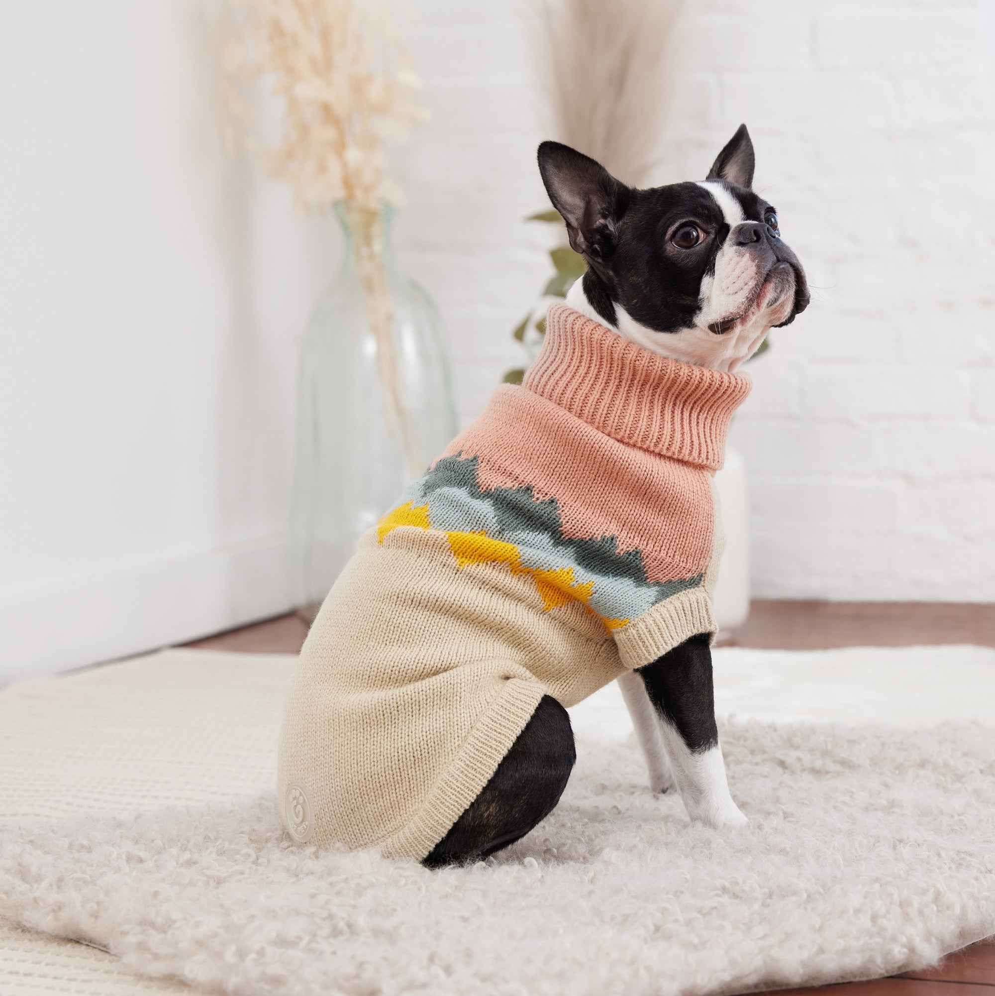 Fireside Sweater - Clay premium pet product