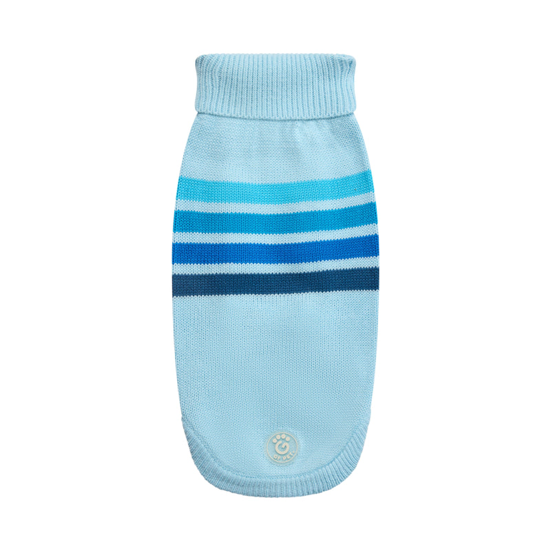 GF Pet Coastline Knit Striped Dog Sweater in Blueice