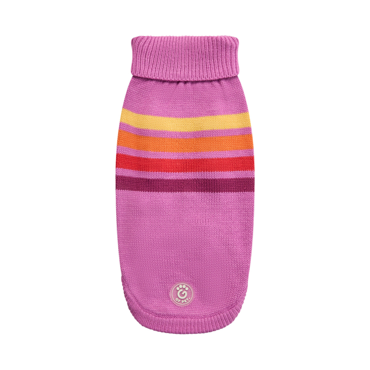 GF Pet Coastline Knit Striped Dog Sweater in Pinkwave