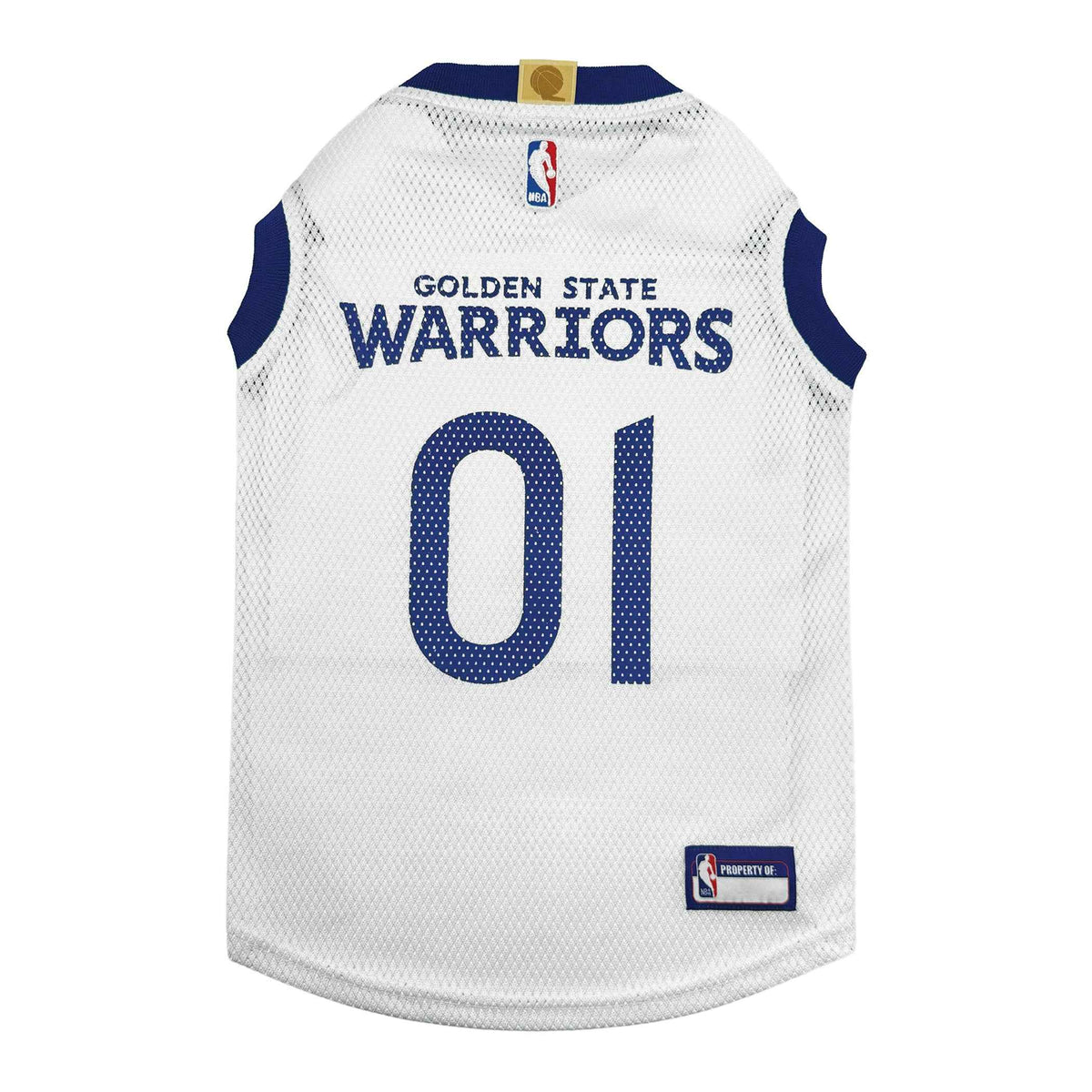 NBA Golden State Warriors Road Basketball Pet Jersey