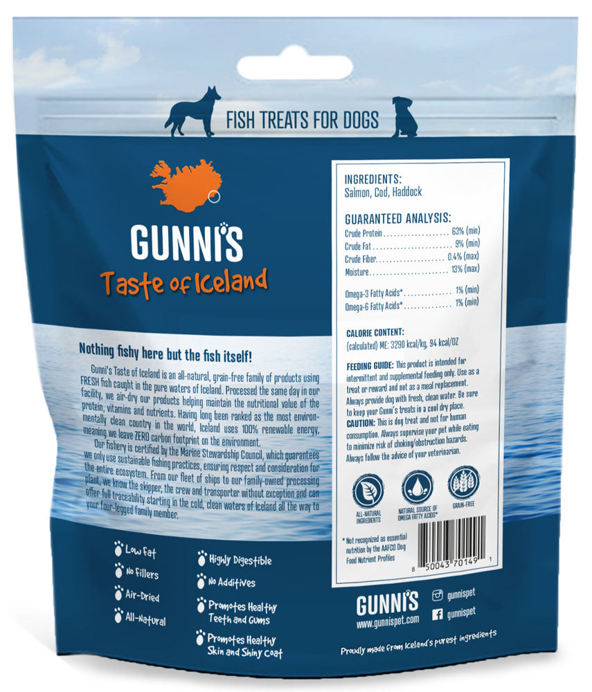 Gunnis Salmon Wafers Dog Treats (5oz)