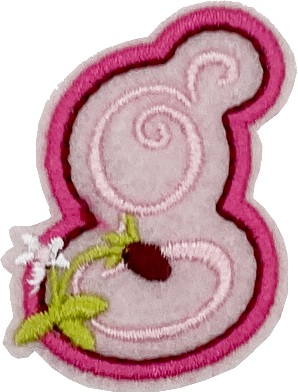 Curly Pink G - Patch