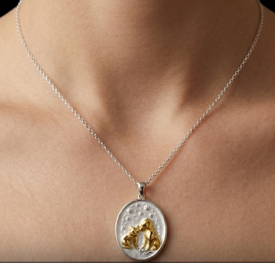 Paws of Love Pendant- 925 Sterling Silver