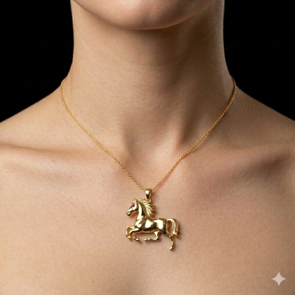 Eternal Gallop Necklace- 925 Sterling Silver