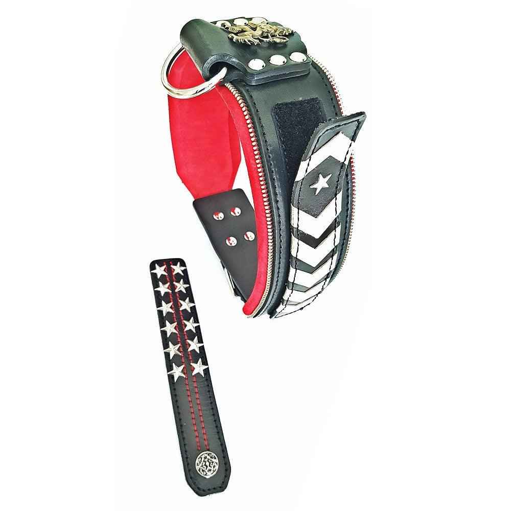 Bestia Unique General Leather Large Breed Dog Collar
