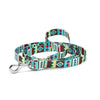 Up Country Geo Stripe Printed Cast Brass Dog Leash