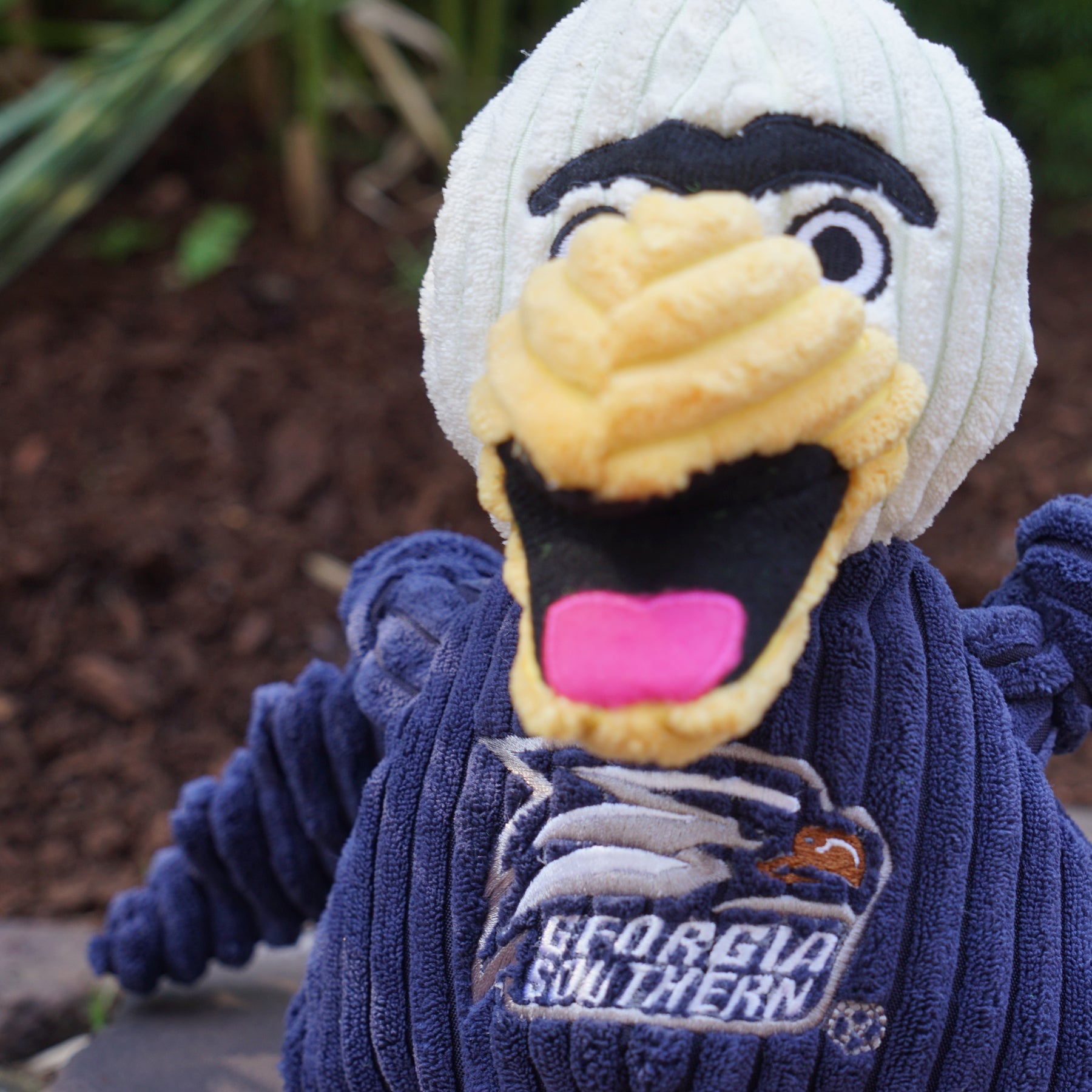 NCAA Georgia Southern University, Gus the Eagle Knottie Plush Dog Toy | HT Animal Supply