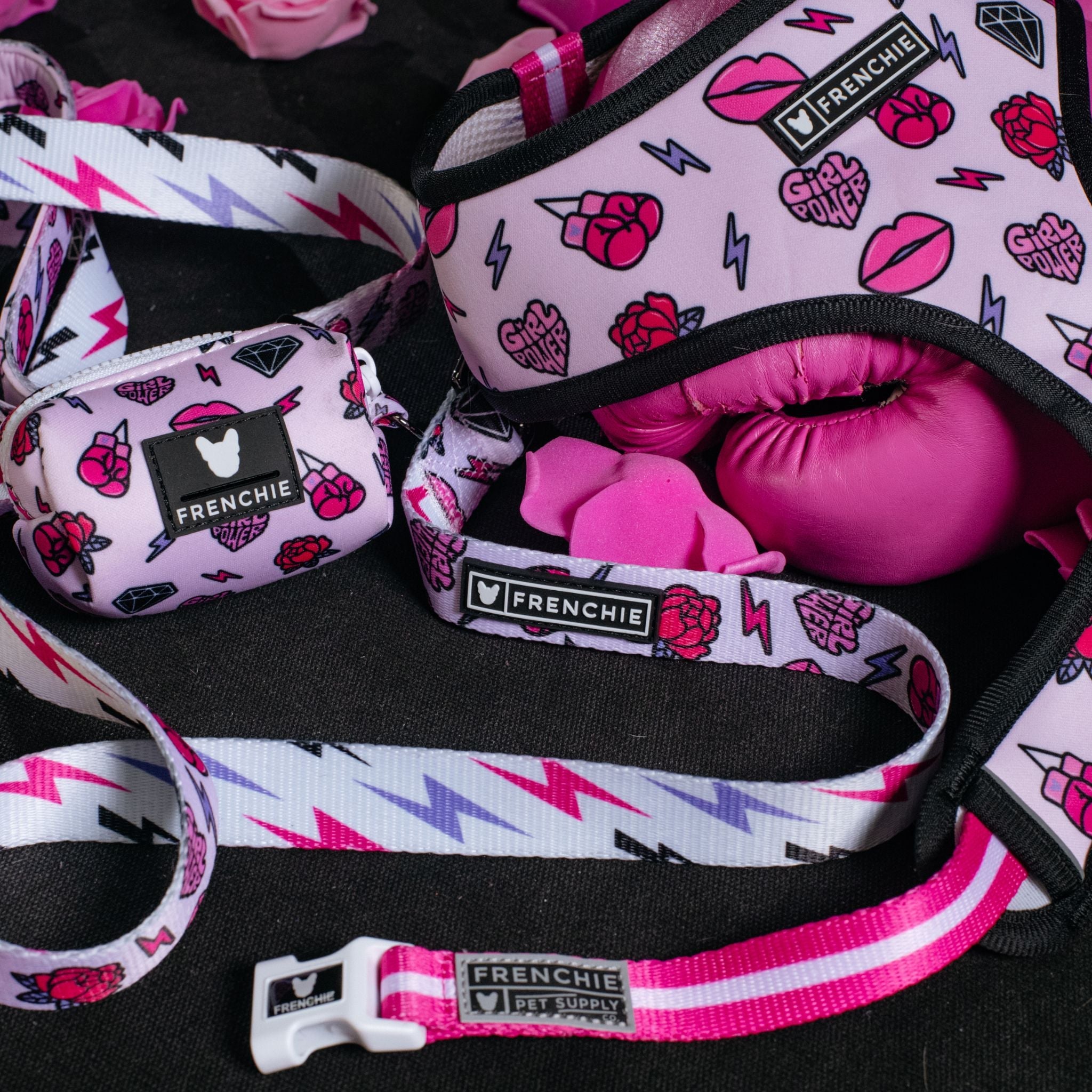 Frenchie Duo Reversible Harness - Girl Power