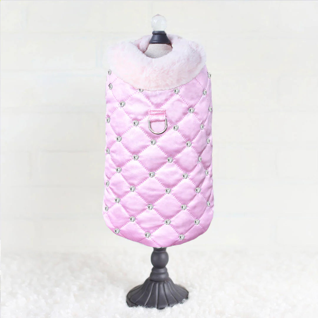 Hello Doggie Glamour Baby Snow White Quilted Fabric Dog Coat