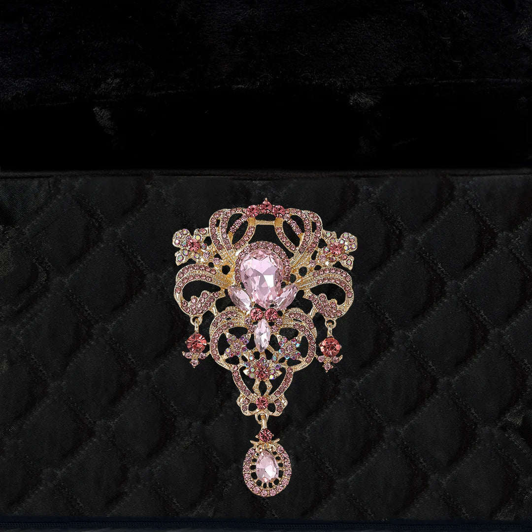 Hello Doggie Glamour Baby Snow White Swarovski Crystal Satin Dog Bed