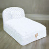 Hello Doggie Glamour Baby Snow White Swarovski Crystal Satin Dog Bed