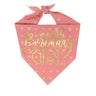 Gold Foil Birthday Girl Bandana