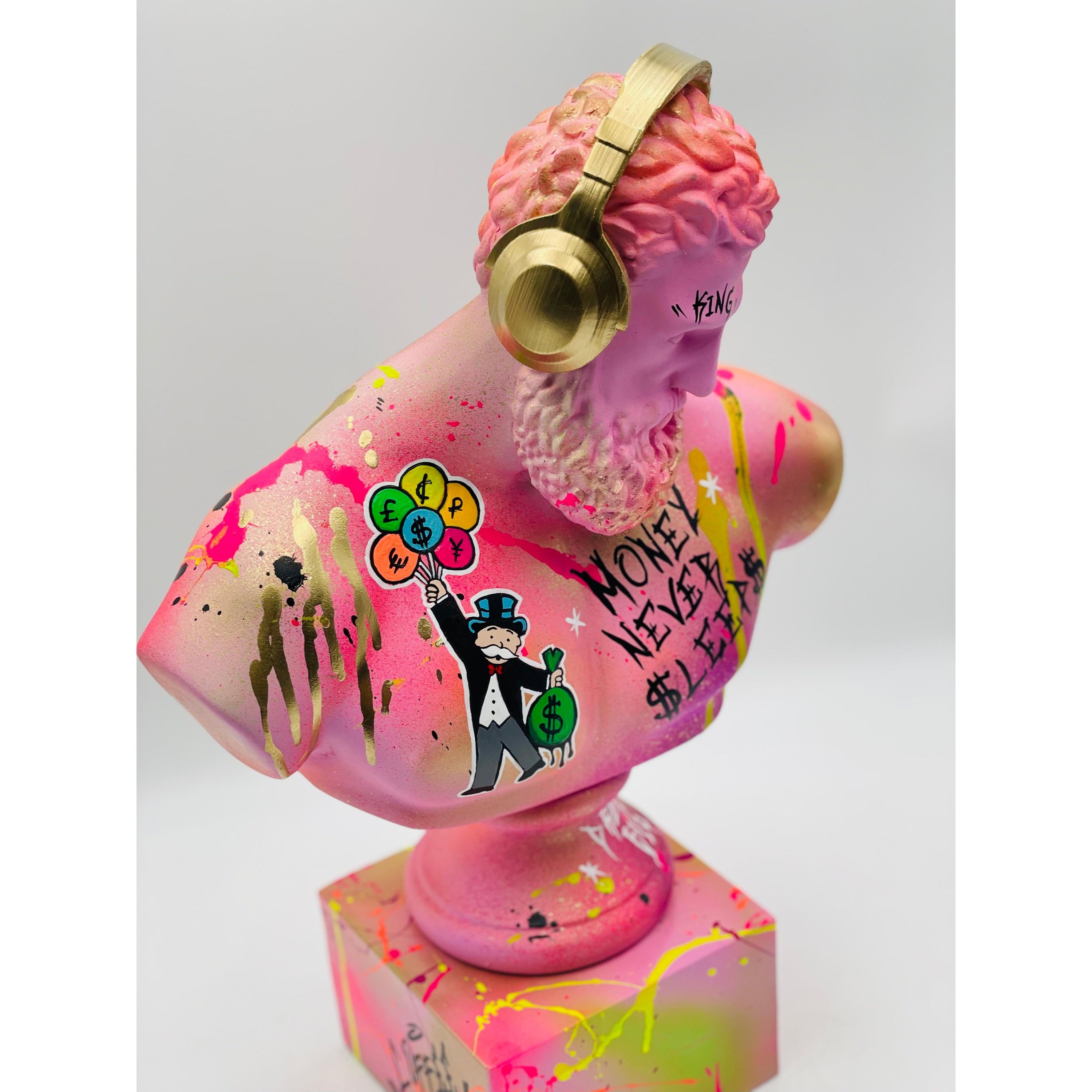 DJ Hercules Sculpture - Alec Monopoly Edition Red Designer-Inspired Decor Sculpture image 4 - HT Animal Supply