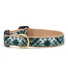Up Country Gordon Plaid Cast Brass Dog Collar