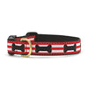 Up Country Got Bones Cast Brass Dog Collar