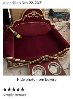 Grace Kelly Bordeaux Dog Bed