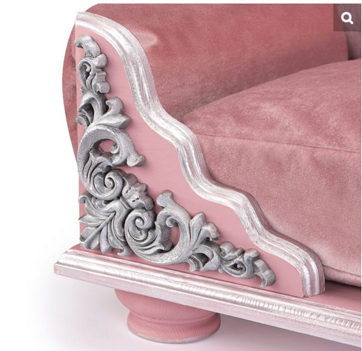 Grace Kelly Soft Pink & Rose Dog Bed