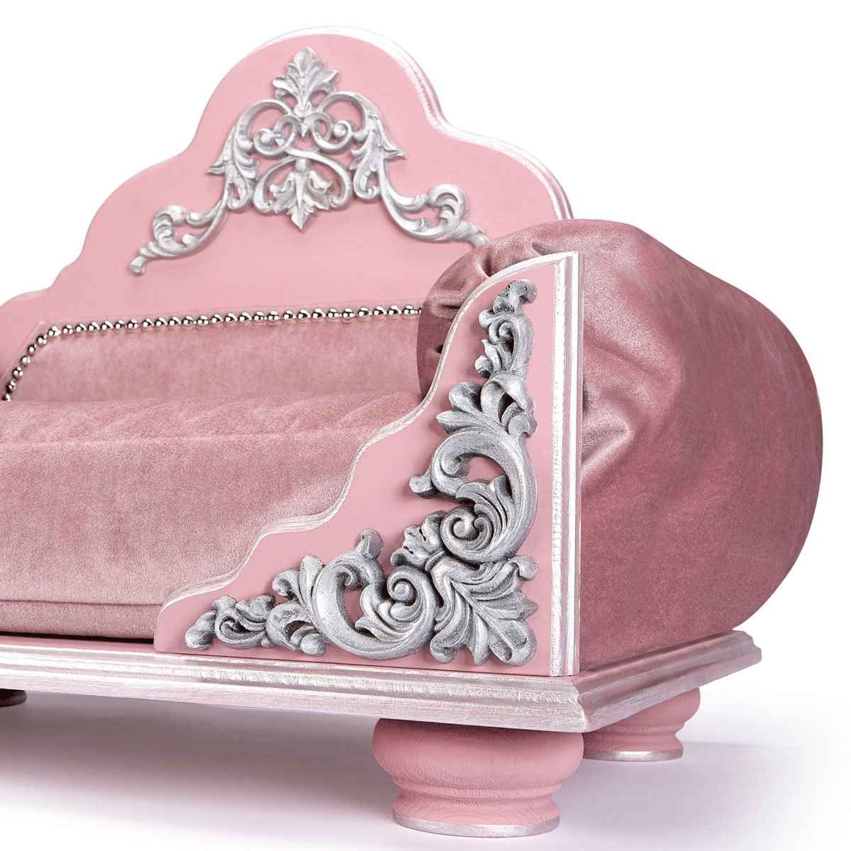Grace Kelly Soft Pink & Rose Dog Bed