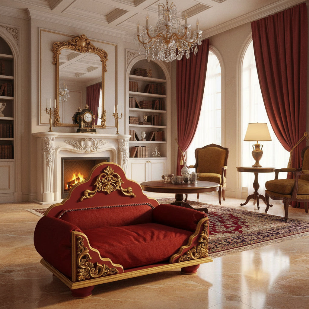Grace Kelly Bordeaux Dog Bed