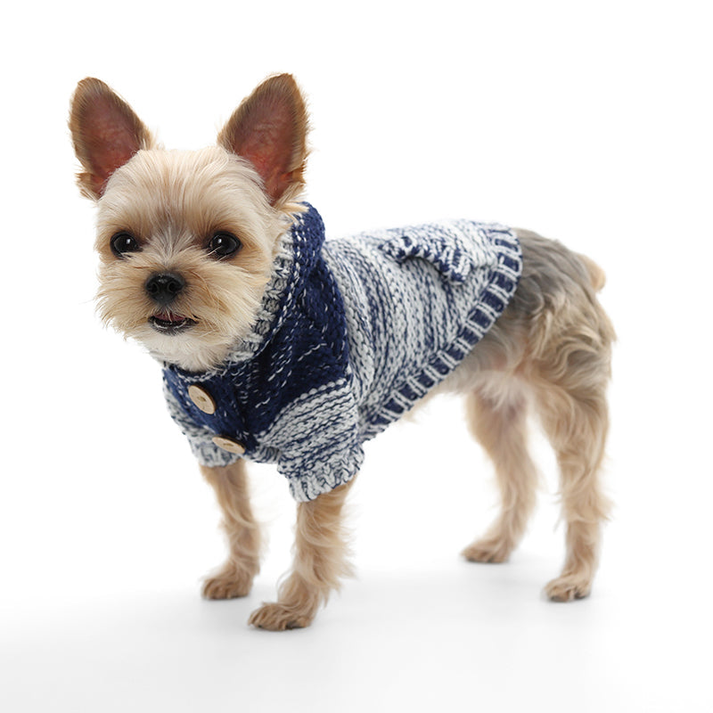 DOGO Gradient Hooded Dog Sweater