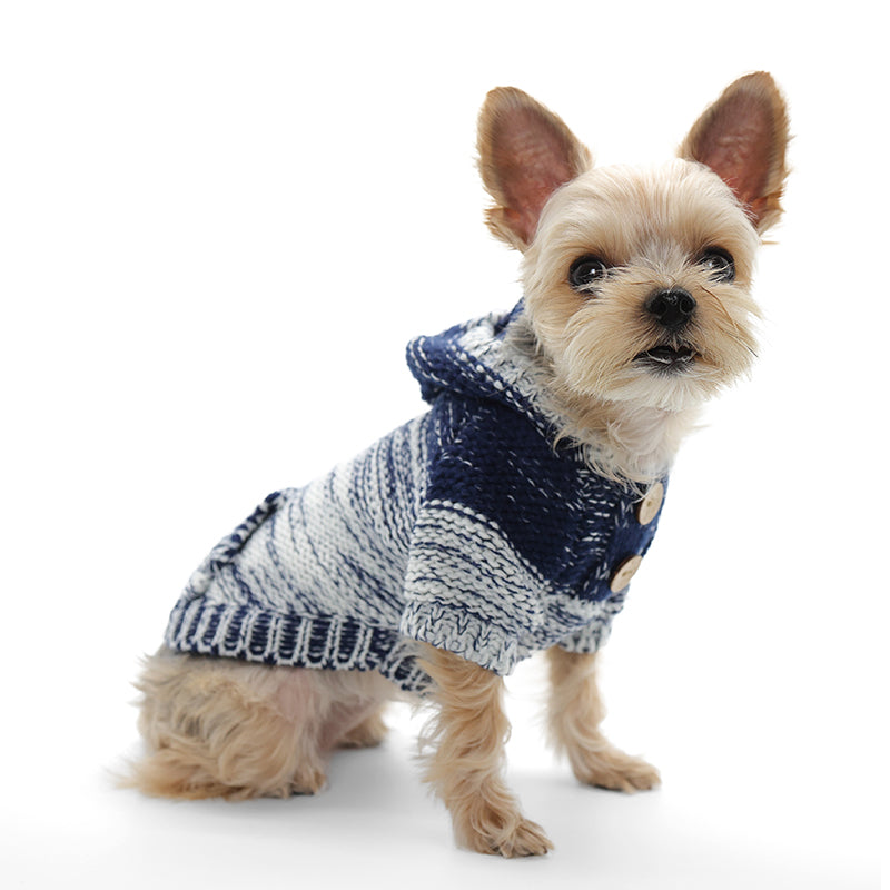 DOGO Gradient Hooded Dog Sweater