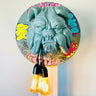 Graffiti Pop Art Bulldog Head Wall Mount