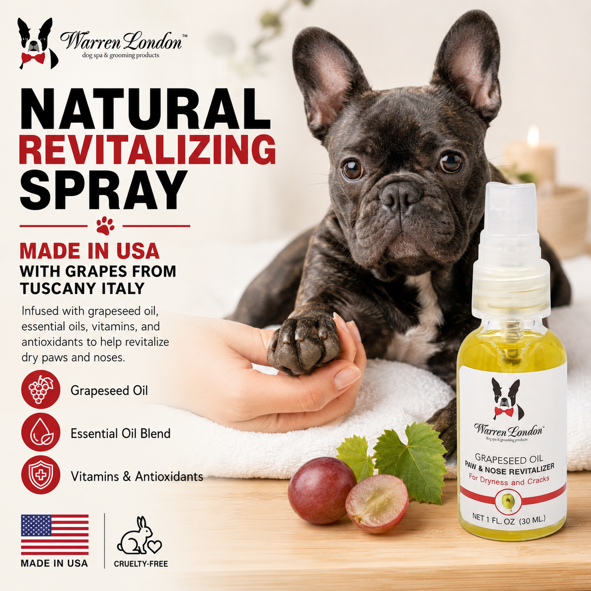 Grapeseed Oil Paw & Nose Revitalizer | HT Animal Supply