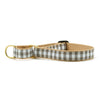 Up Country Gray Buffalo Check Cast Brass Martingale Collar