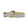 Up Country Gray Buffalo Check Small Breed Dog Collar Made in USA
