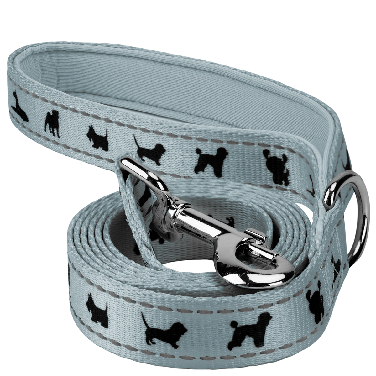 EcoBark – Gray Comfort Grip Padded Dog Leash