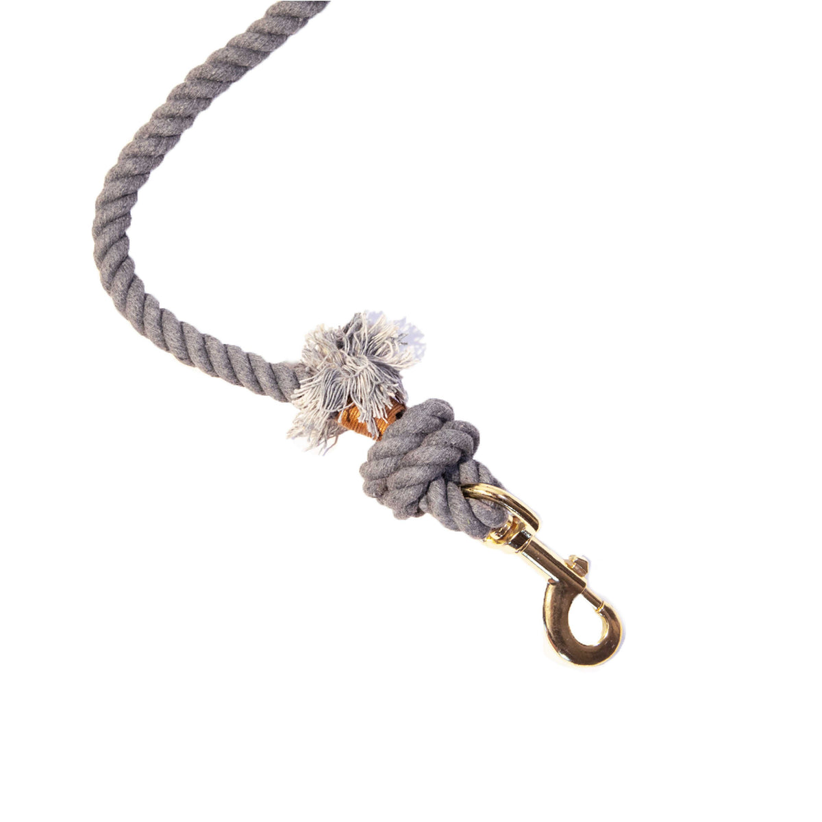 Glow Pups: Grey Boho Chic Cotton Rope Dog Leash