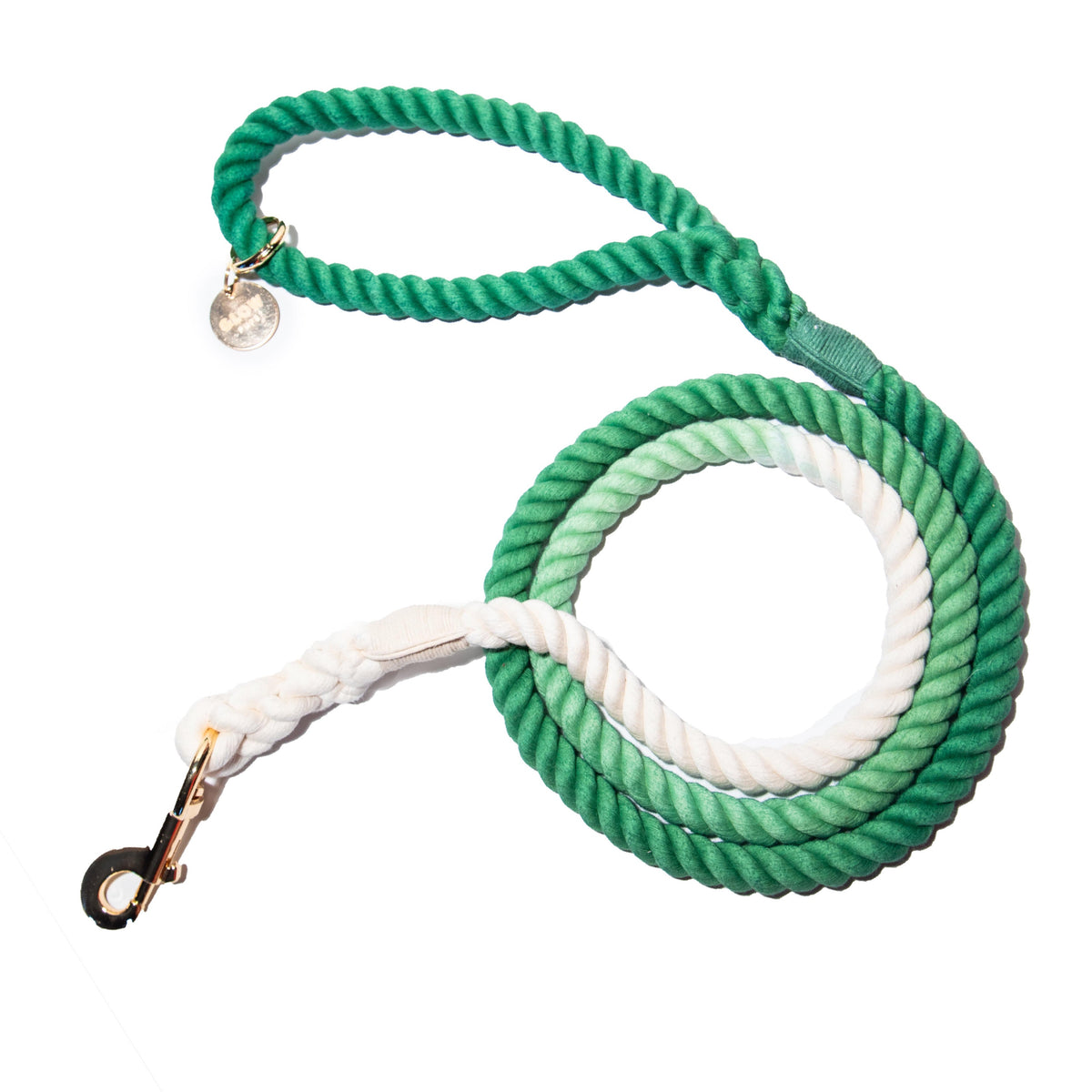 Glow Pups: Green and White Tie Dye Dog Leash