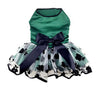 Green and Black Satin Holiday Dress