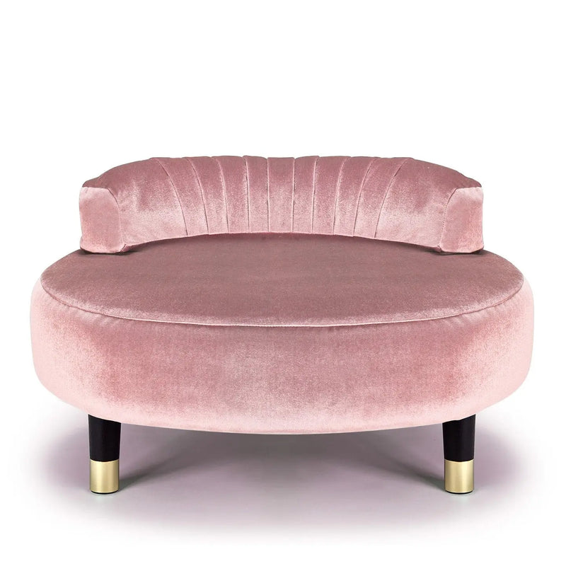 Greta Garbo Pet Bed in Powder Pink