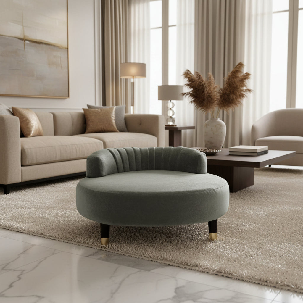 Greta Garbo Misty Grey Dog Bed