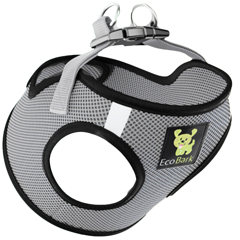 EcoBark – Gray Reflective Step-In Dog Harness