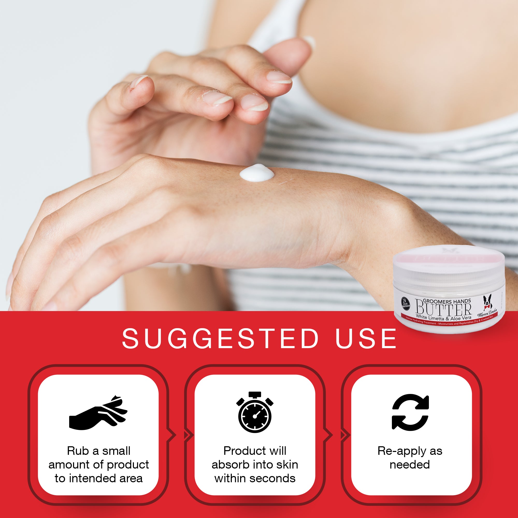 Groomers Hands Butter - Leave-In Hand Moisturizer