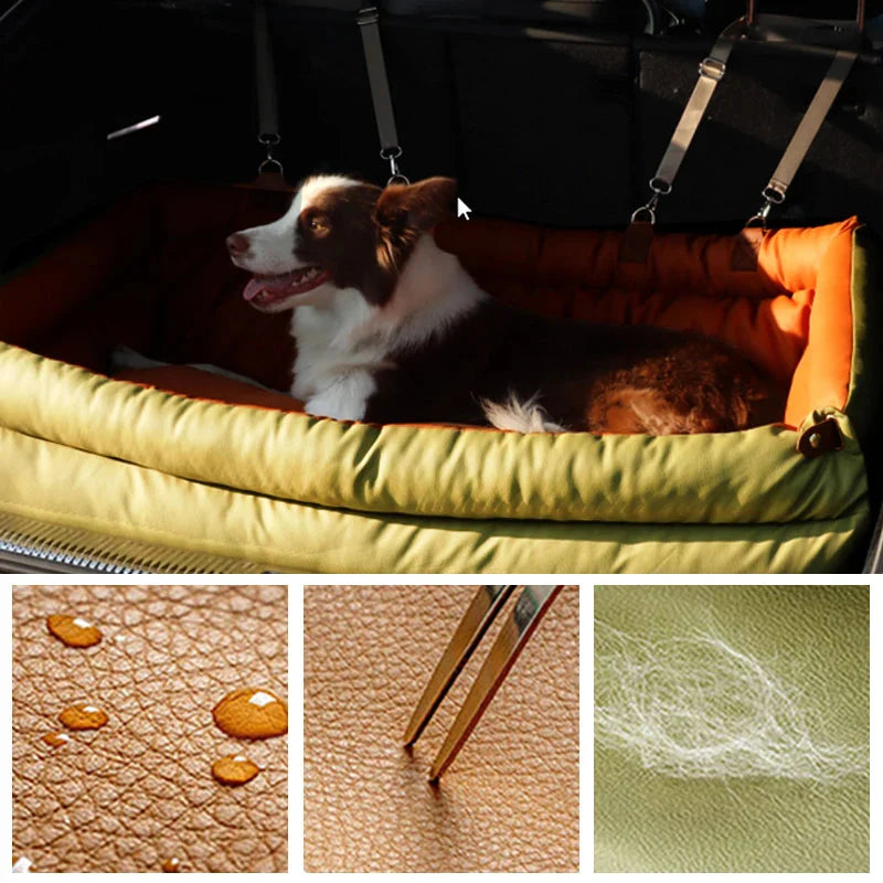The Milano Double Car Seat Bed - Luxury Pet Travel