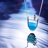 925 Sterling Silver Natural Agate Penguin Pendant Necklace