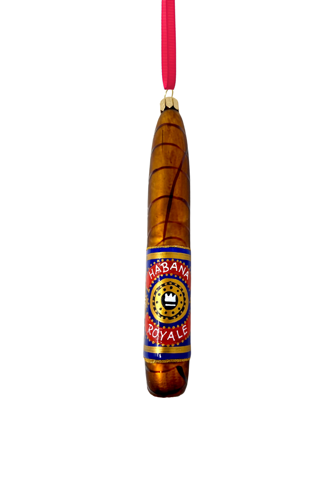 Habana Royale Cigar Polish Glass Ornament