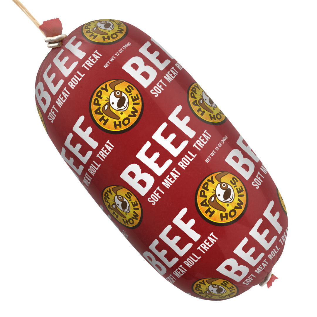 Happy Howies Beef Meat Roll Dog Treat (12oz)