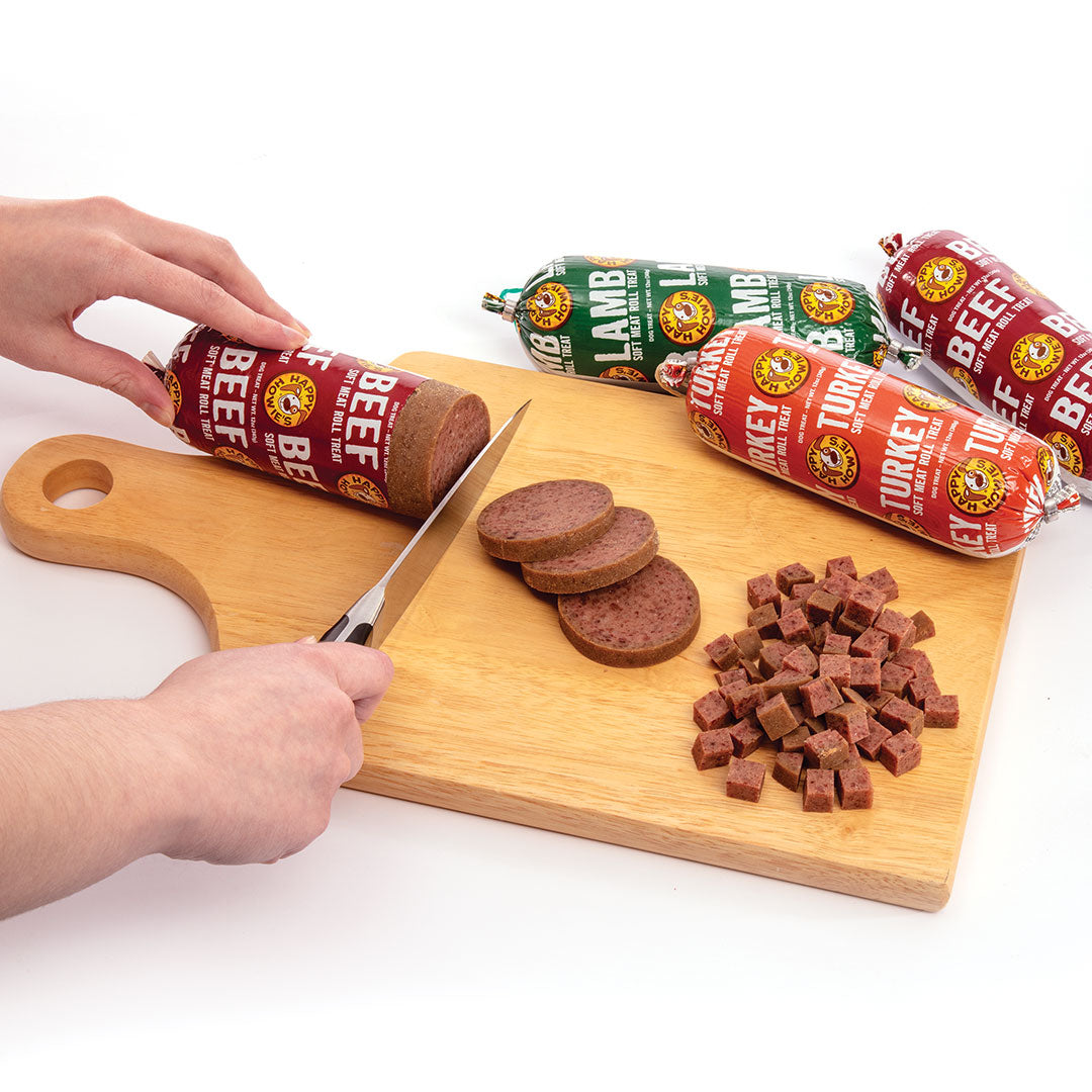 Happy Howies Beef Meat Roll Dog Treat (12oz) - HT Animal Supply