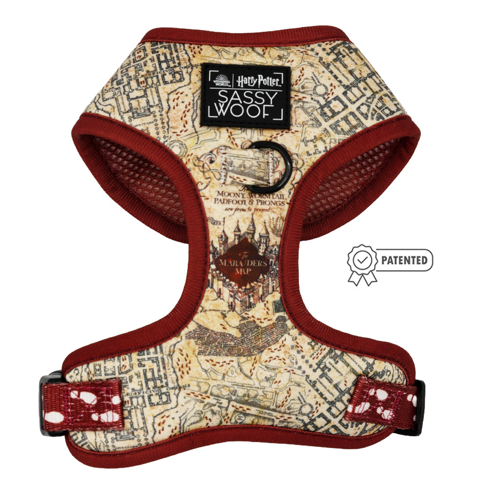 Dog Adjustable Harness - Harry Potter™ Marauders Map™