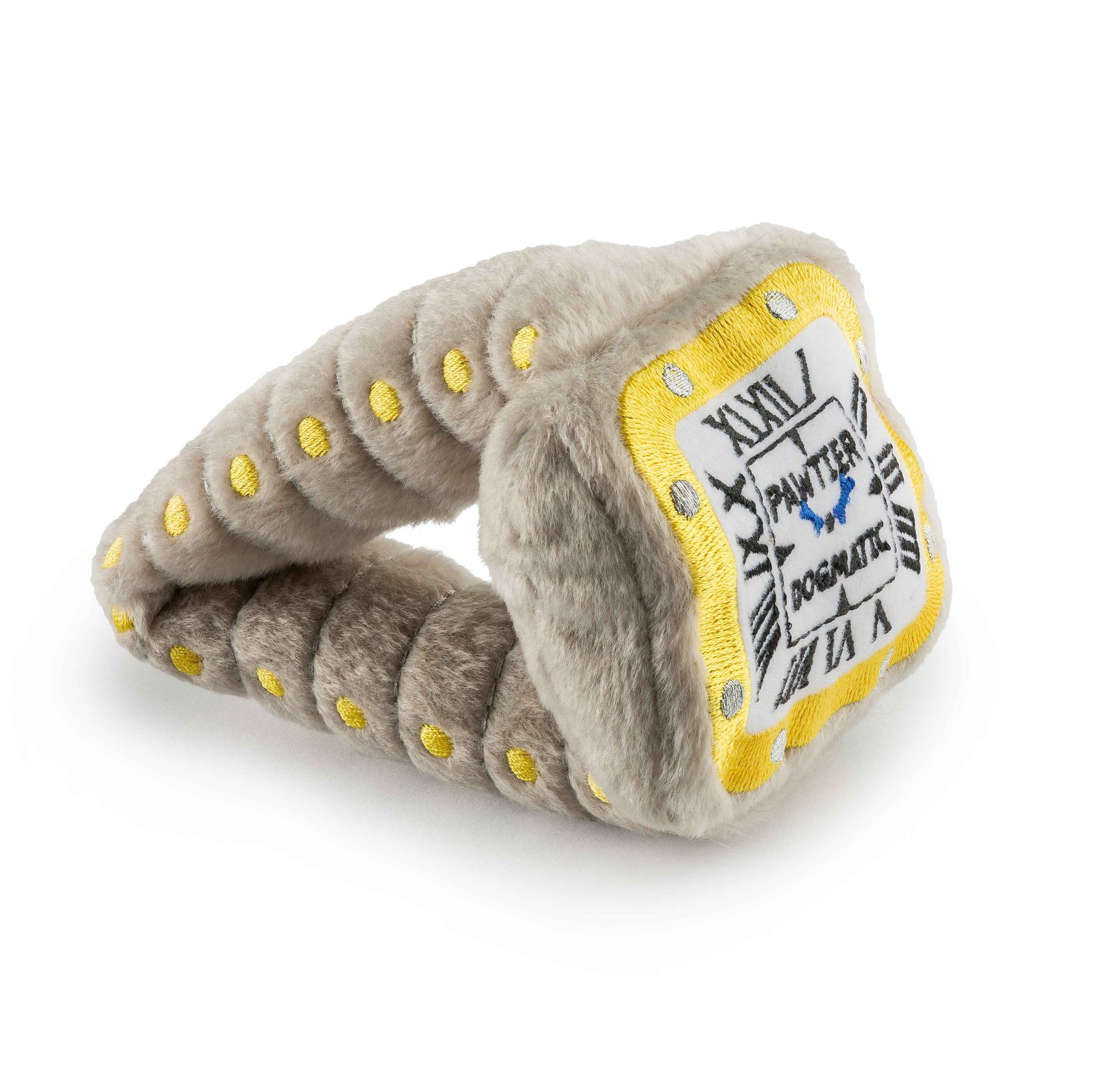 Haute Diggity Dog Pawtier Watch Plush Dog Toy