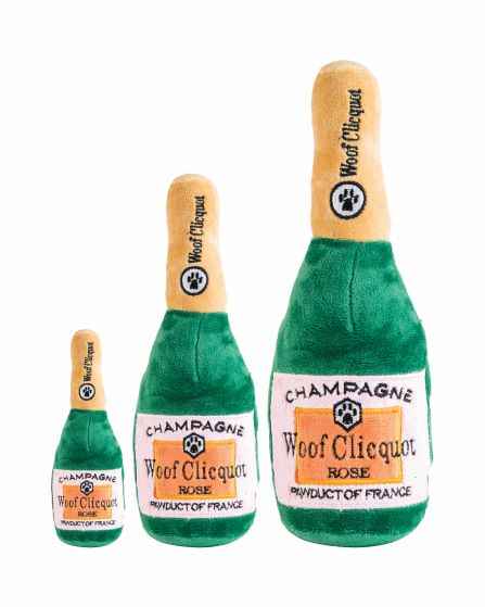 Haute Diggity Dog Woof Clicquot Rose Plush Dog Toy