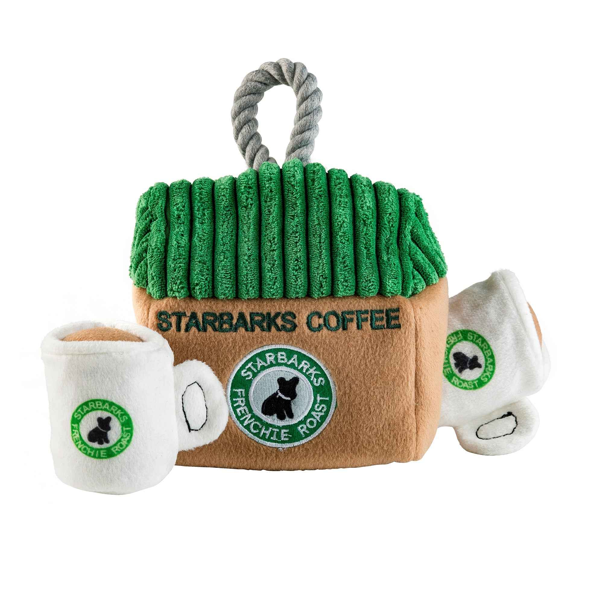 Haute Diggity Dog Starbarks Coffee House Interactive Plush Dog Toy