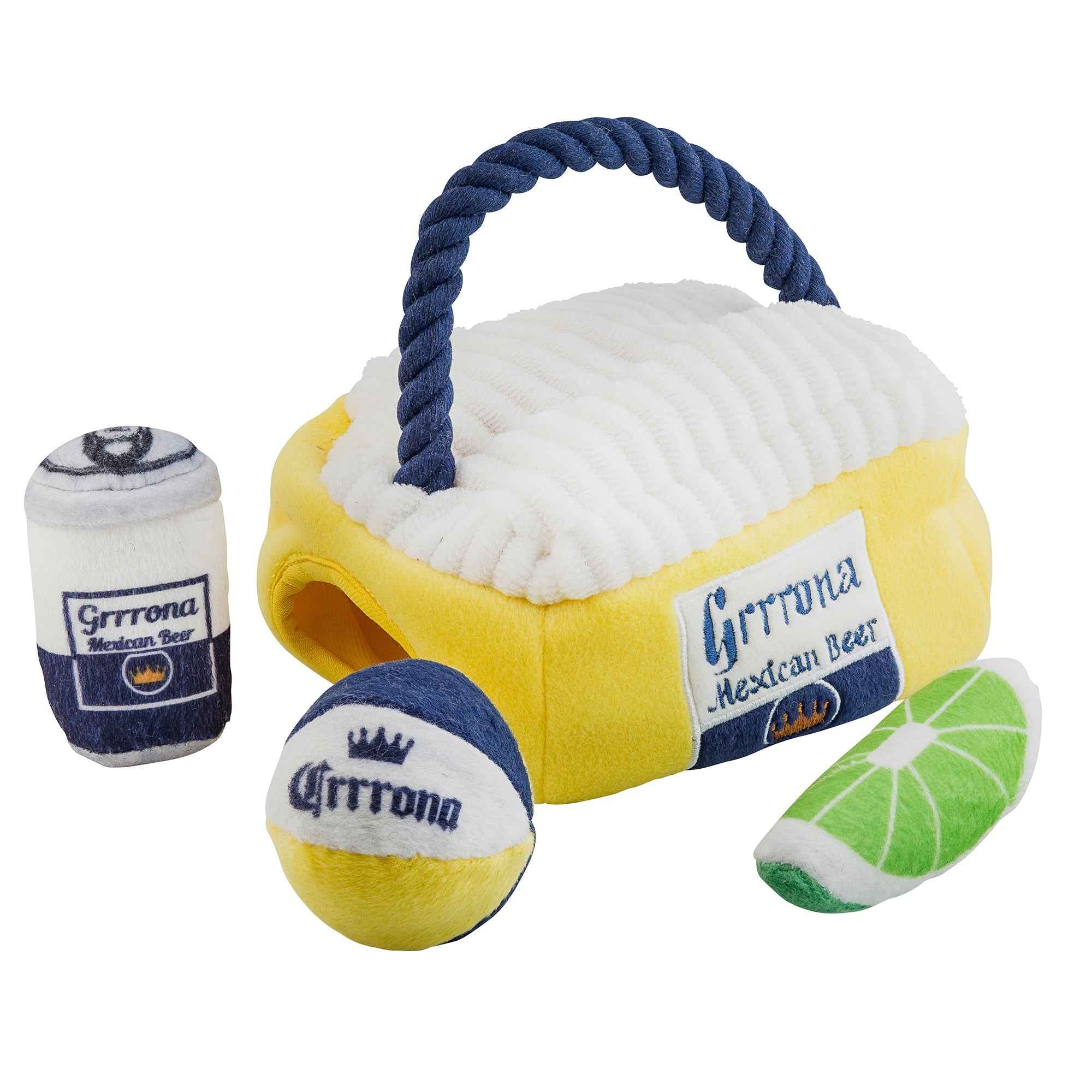 Haute Diggity Dog Grrrona Cooler Interactive Plush Dog Toy